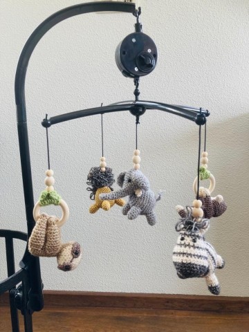 Muziekmobiel wilde dieren